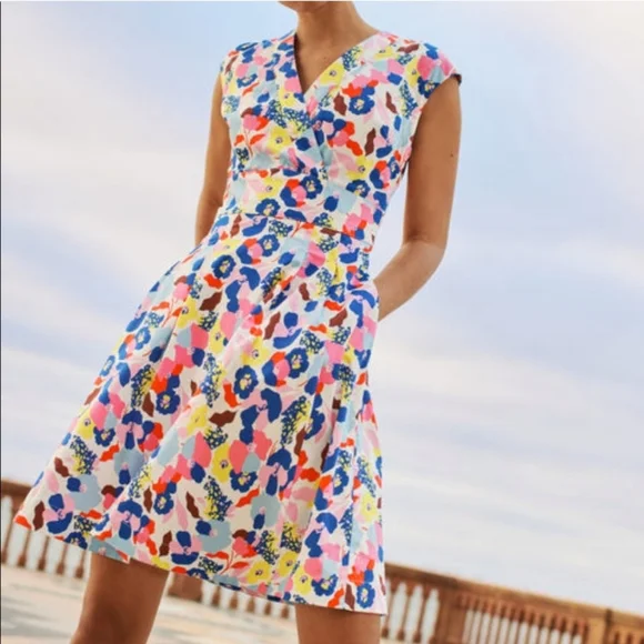 Boden | Dresses | Boden Clemmie Fit And Flare Dress Size Tall | Poshmark
